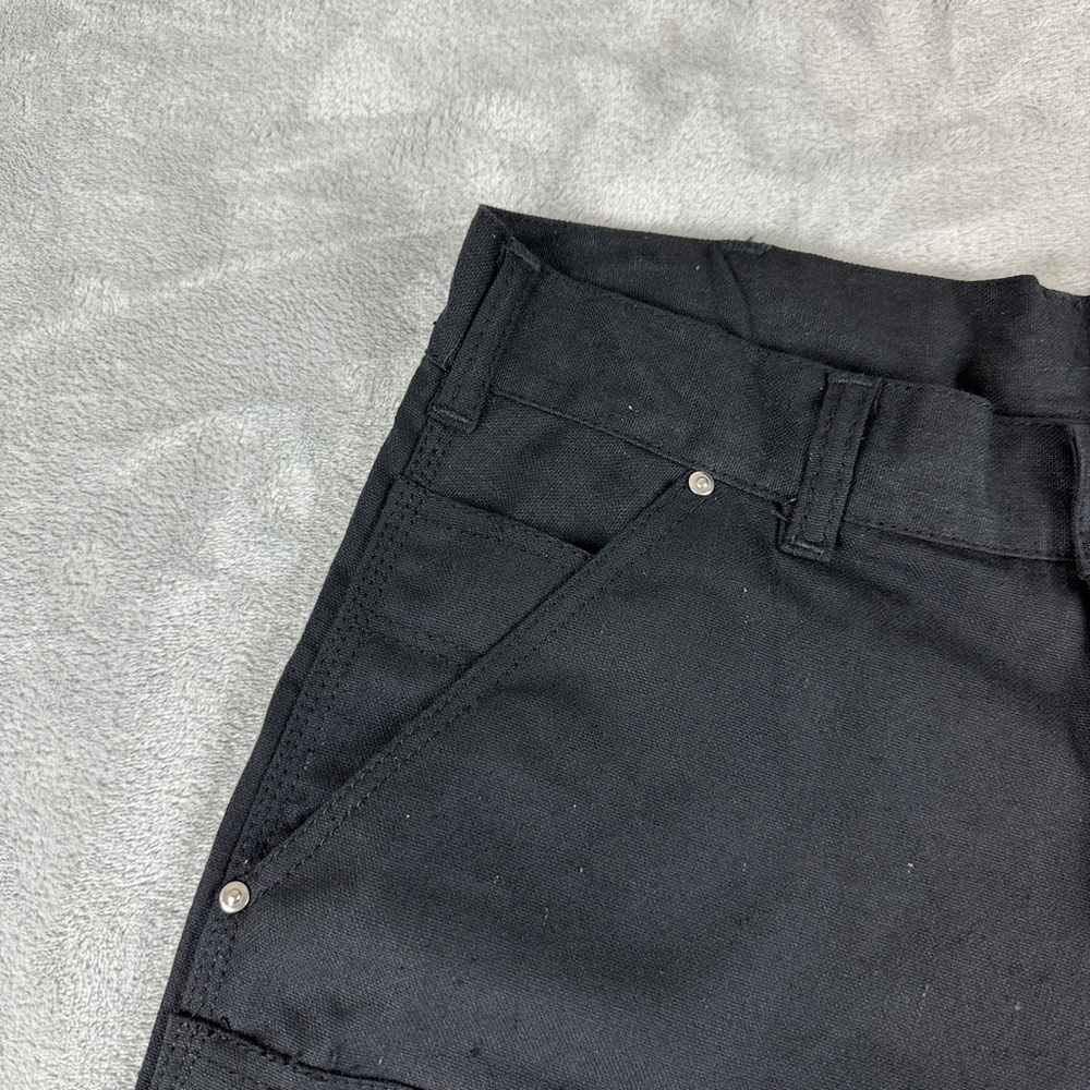 Carhartt Rework Double Knee Black Shorts Men's Size 34 W REFER TO MEASUREMENTS - Picture 14 of 15